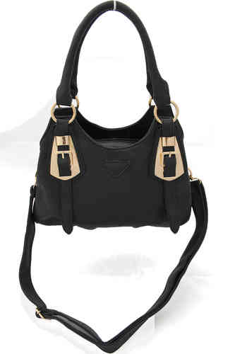 Damentasche schwarz H50-10 aus Kunstleder