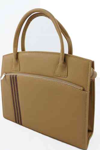 H53-555 Damentasche, beige, braun