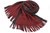 Strickschal Streifen modisch anthrazit rot 100% Wolle (Merino)