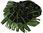 Strickschal Raschelschal Karo modisch schwarz grün 100% Wolle (Merino) R-615