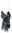 Schal Webschal Karo modisch blau grau 100% Wolle (Merino) R-605