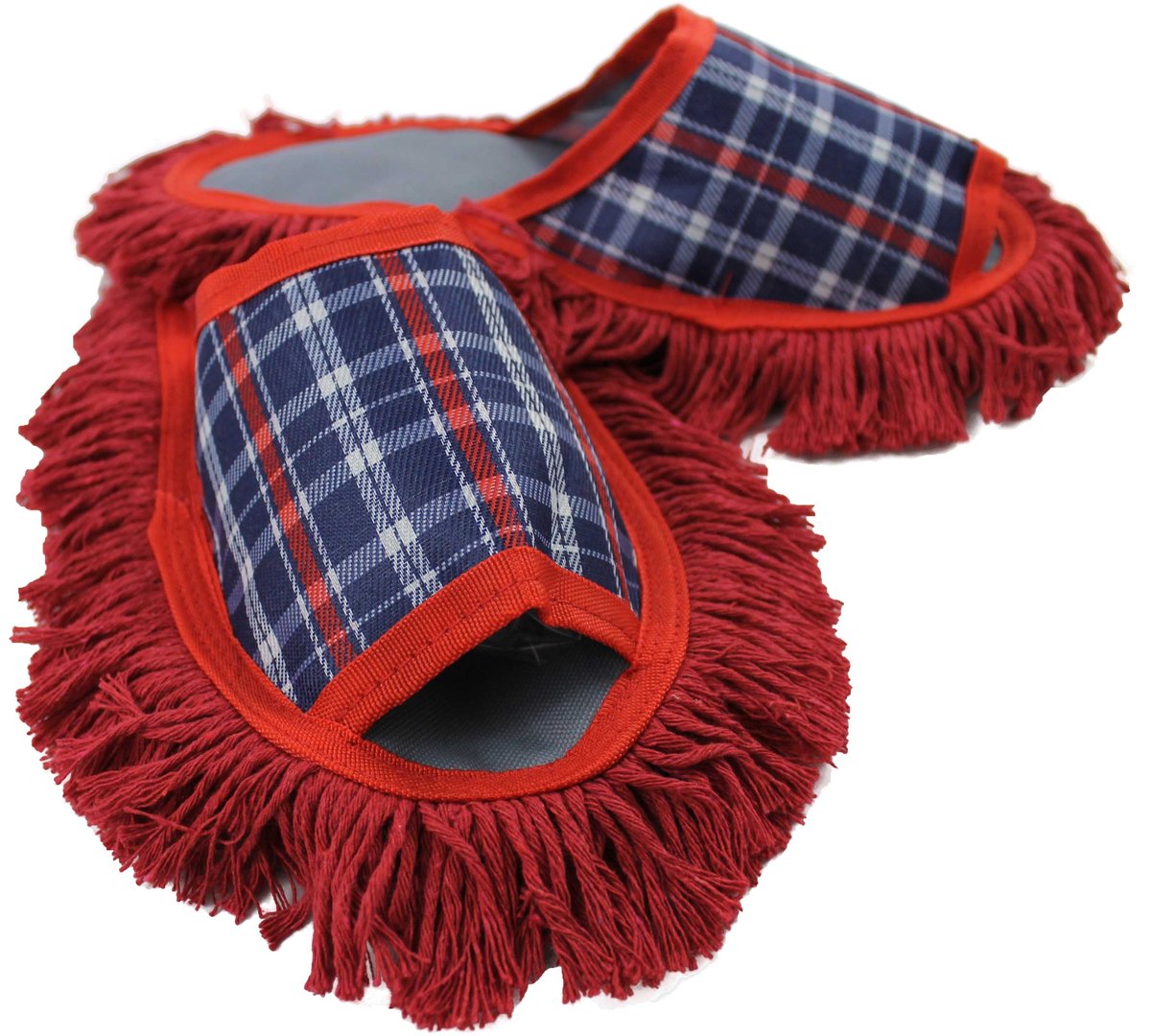 Hausschuhe Mop-Schuhe in rot Baumwolle-sohle size 40-43 Unisex R-156