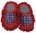 Hausschuhe Mop-Schuhe in rot Baumwolle-sohle size 40-43 Unisex R-156