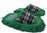 Hausschuhe Mop-Schuhe in grün Baumwolle-Sohle size 37-39 Unisex R-157