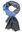Schal  Webschal Streifen & Two Tone Look- grau blau  100% Baumwolle