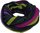 Loop Strickschal Streifen modisch marine grün lila 100% Wolle (Merino) Unisex