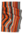Rotfuchs Strickschal Streifen modisch orange 100% Wolle (Merino)