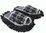 Hausschuhe Mop-Schuhe in grau weiß Baumwolle-Sohle size 40-43 Unisex R-161