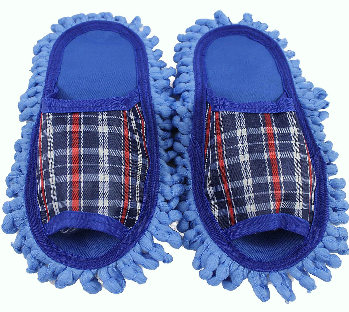 Hausschuhe Mop-Schuhe in blau rot Mikrofasser-sohle size 37-39 Unisex R-162
