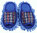 Hausschuhe Mop-Schuhe in blau rot Mikrofasser-sohle size 37-39 Unisex R-162