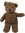 Teddybär kuschlig und anschmiegsam "Toby Bär" Locken 35 cm braun