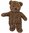 Teddybär kuschlig und anschmiegsam "Toby Bär" mit Locken 35 cm braun