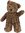 Teddybär kuschlig und anschmiegsam von Teddy House "Toby Bär" mit Locken 57 cm braun