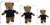 Teddybär kuschelig und anschmiegsam in braun mit Polo marine 35 cm