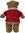Outfit Bekleidung Teddybär Polo in rot passend für 57 cm 100% Baumwolle