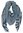 Baumwollschal Damenschal Rotfuchs® Streifen leicht blau schwarz Sommer R-696