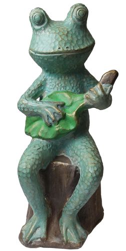 Dekofigur Frosch Tierfigur Tonfigur Gartenfigur Froschfigur 50 cm P-53