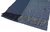 Webschal 46 x 190 cm Two-Tone-Look modisch blau marine 100% Wolle