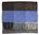 Rotfuchs - Webschal blau braun Wolle 30 x 180 cm Made in Germany R-523