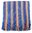 Rotfuchs Strickschal Streifen modisch orange blau 100% Wolle R-68