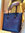 Handtasche Strohtasche Einkaufstasche Strandtasche in marine aus Schilf TS-2