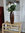 Blumenvase Holzvase Bodenvase Tischvase Dekovase aus Mangoholz 31 cm No.29