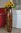 Blumenvase Holzvase Bodenvase Tischvase Dekovase aus Mangoholz 76 cm No.24-33