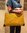 Tasche aus Schilf Einkaufstasche Strandtasche in gelb  42 cm Schilf TS-12-13
