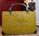 Tasche aus Schilf Einkaufstasche Strandtasche in gelb  42 cm Schilf TS-12-13