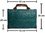 Handtasche Strohtasche Einkaufstasche Strandtasche in grün 42 cm Schilf TS-13
