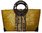 Handtasche Strohtasche Einkaufstasche Strandtasche in gelb  45 cm Schilf TS-5-6-7