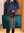 Handtasche Strohtasche Einkaufstasche Strandtasche in grün 50 cm Schilf TS-7
