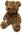 Teddybär kuschelig Kuscheltier Stofftier Plüschbär braun 36 cm no2