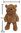 Teddybär kuschelig Kuscheltier Stofftier Plüschbär braun 65 cm no7-8