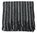 Strickschal Damenschal Herrenschal wolle 190 x 23 cm Streifen schwarz grau R-10