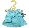 Outfit Bekleidung Teddybär Dress in blau TEDDY HOUSE passend für 35 cm K-14