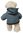 Outfit Bekleidung Teddybär jacke in blau passend für 30 cm 100% Baumwolle K-370