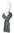 Baumwollschal Herrenschal grau weiß Streifen Knitterlook 170 x 25 cm