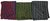 Wollschal Strickschal Streifen modisch grün rot 200 x 24 cm