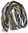 Wollschal Unisexschal elegant edel leicht Knitterlook mit Streifen Muster