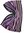 Wollschal Strickschal Streifen modisch violett-bunt 100% Wolle (Merino)