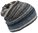 Rotfuchs Strickmütze Warm Kuschelig Streifen blau grau weiß 100% Wolle