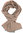 Schal reine Wolle unisex Hahnentritt orange 38 x 190 cm
