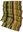 Rotfuchs Strickschal Streifen modisch grün gelb100% Wolle (Merino)