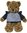 Teddybär kuschelig und anschmiegsam Bär Toby in braun mit Jacke 57 cm (=22 Zoll)