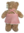 Teddybär kuschelig Toby Bär in beige mit Dress 57 cm 22 Zoll